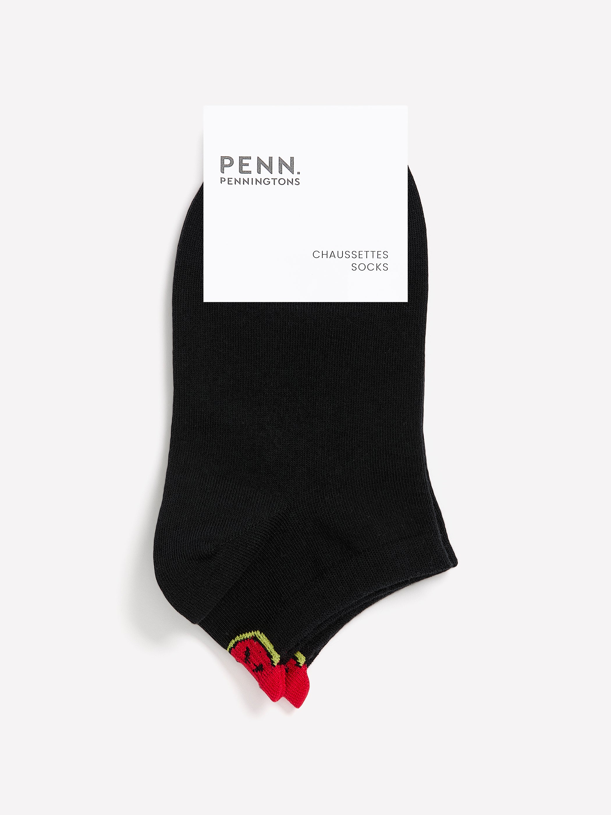 Ankle Sock with Heel Fruit Placement