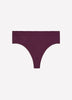 Plum Seamless Knit Thong - tiVOGLIO