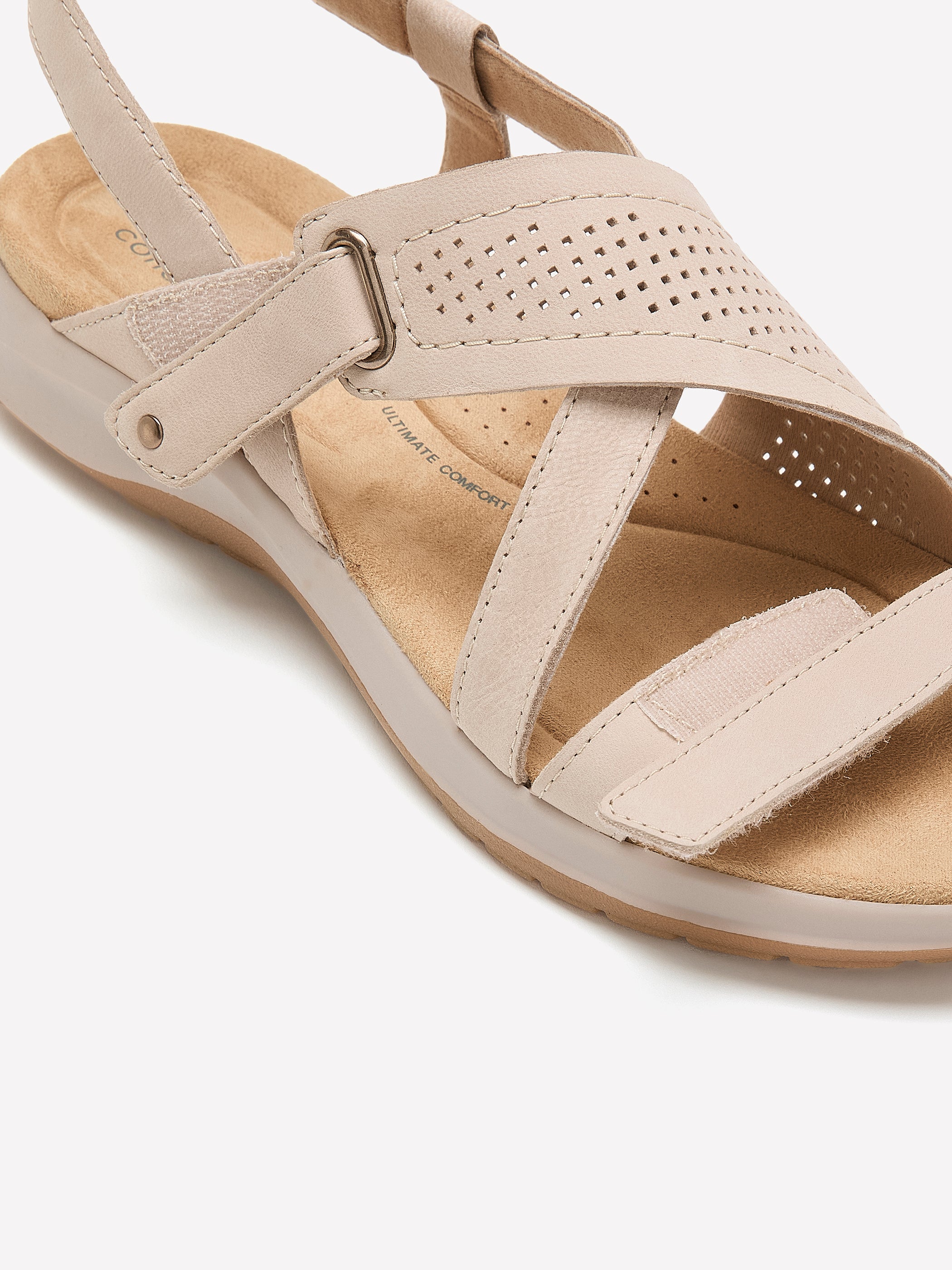 Sandale en nubuck à brides Maelynn Gem, pied large - Clarks