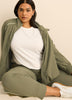 Crewneck T-Shirt with Side Slits - Active Zone