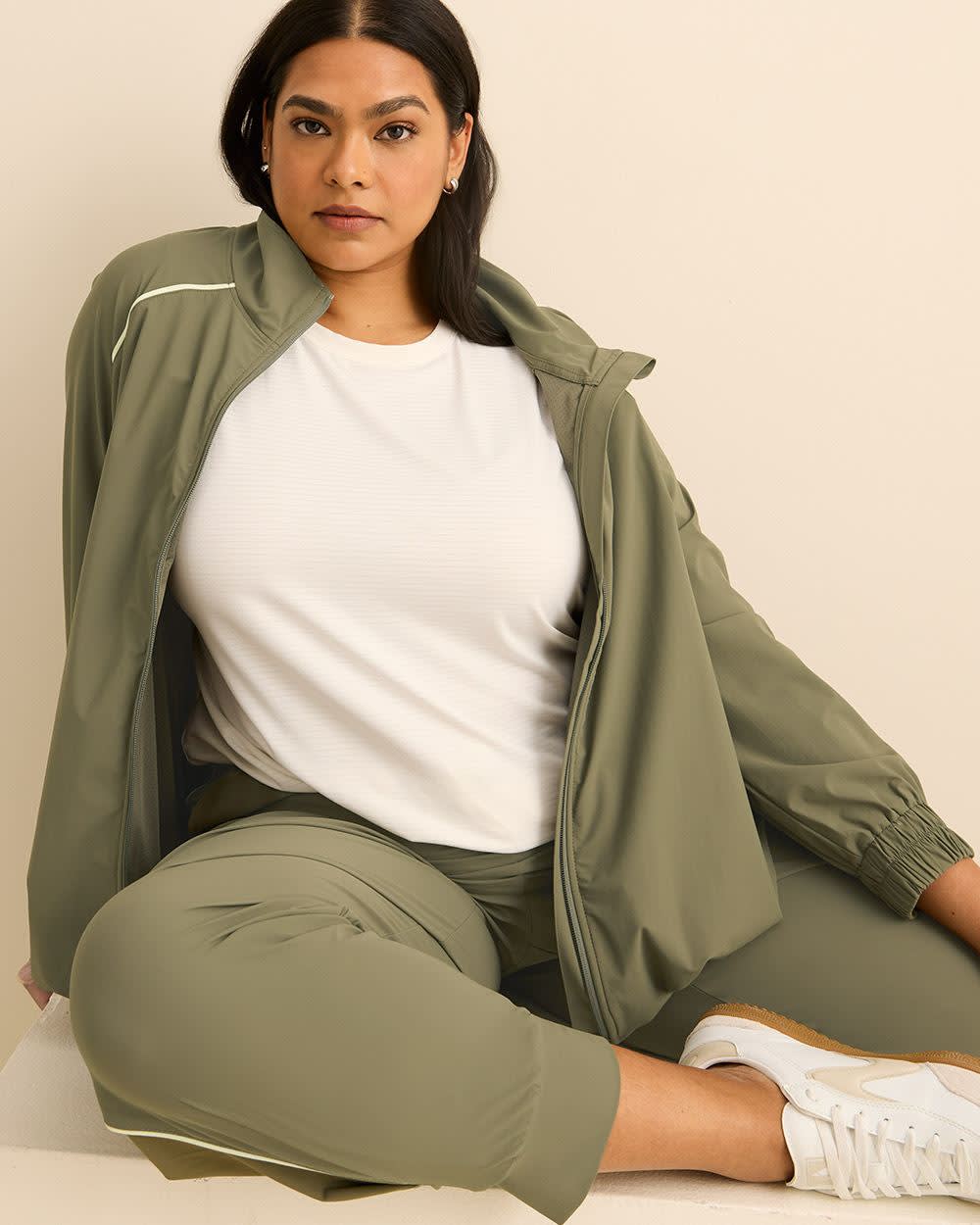 Crewneck T-Shirt with Side Slits - Active Zone