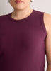 Ribbed Knit Fitted Tank Top