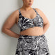 Printed High-Waist Swim Skirt With Built-In Brief