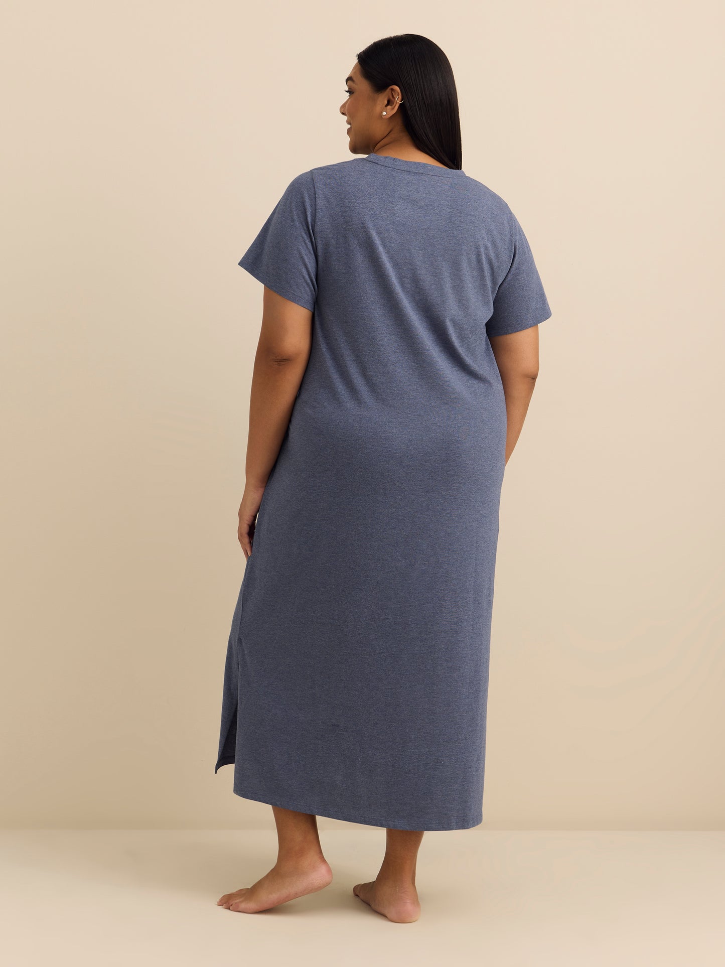 Robe de nuit longue à manches courtes - ti Voglio