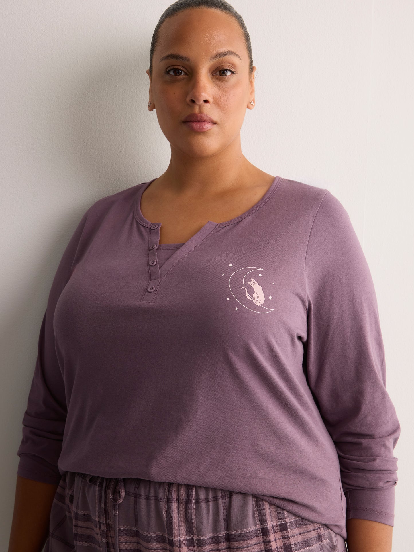 Modern-Fit Fooler Henley Pyjama Top - tiVOGLIO