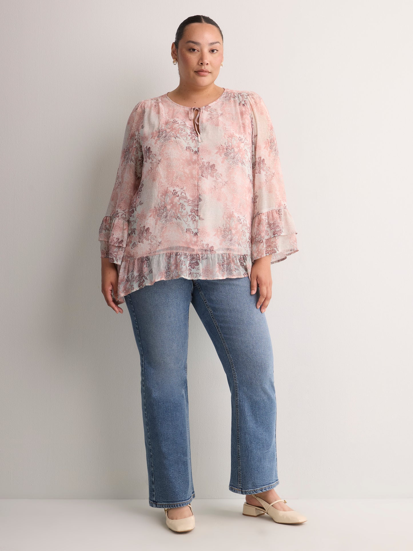Petite, Classic-Fit High-Rise Bootcut Denim Pant - d/C jeans