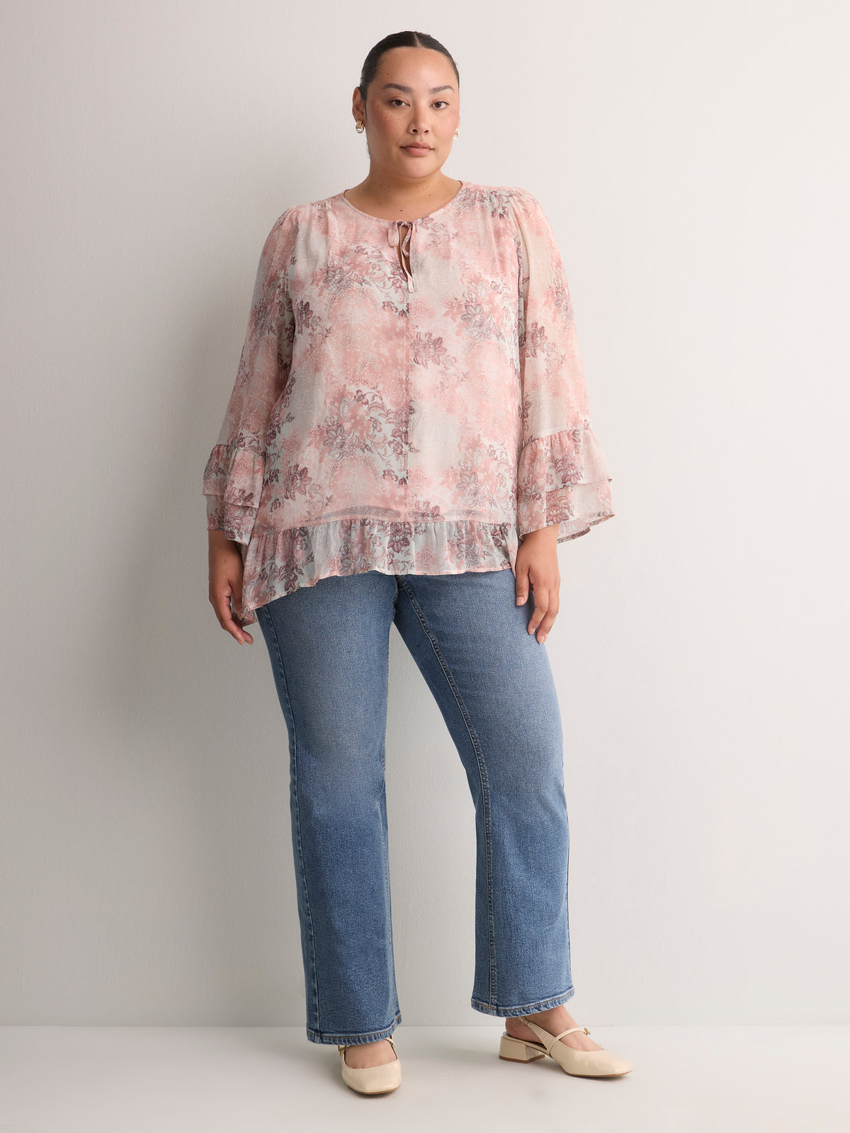 Petite, Classic-Fit High-Rise Bootcut Denim Pant - d/C jeans