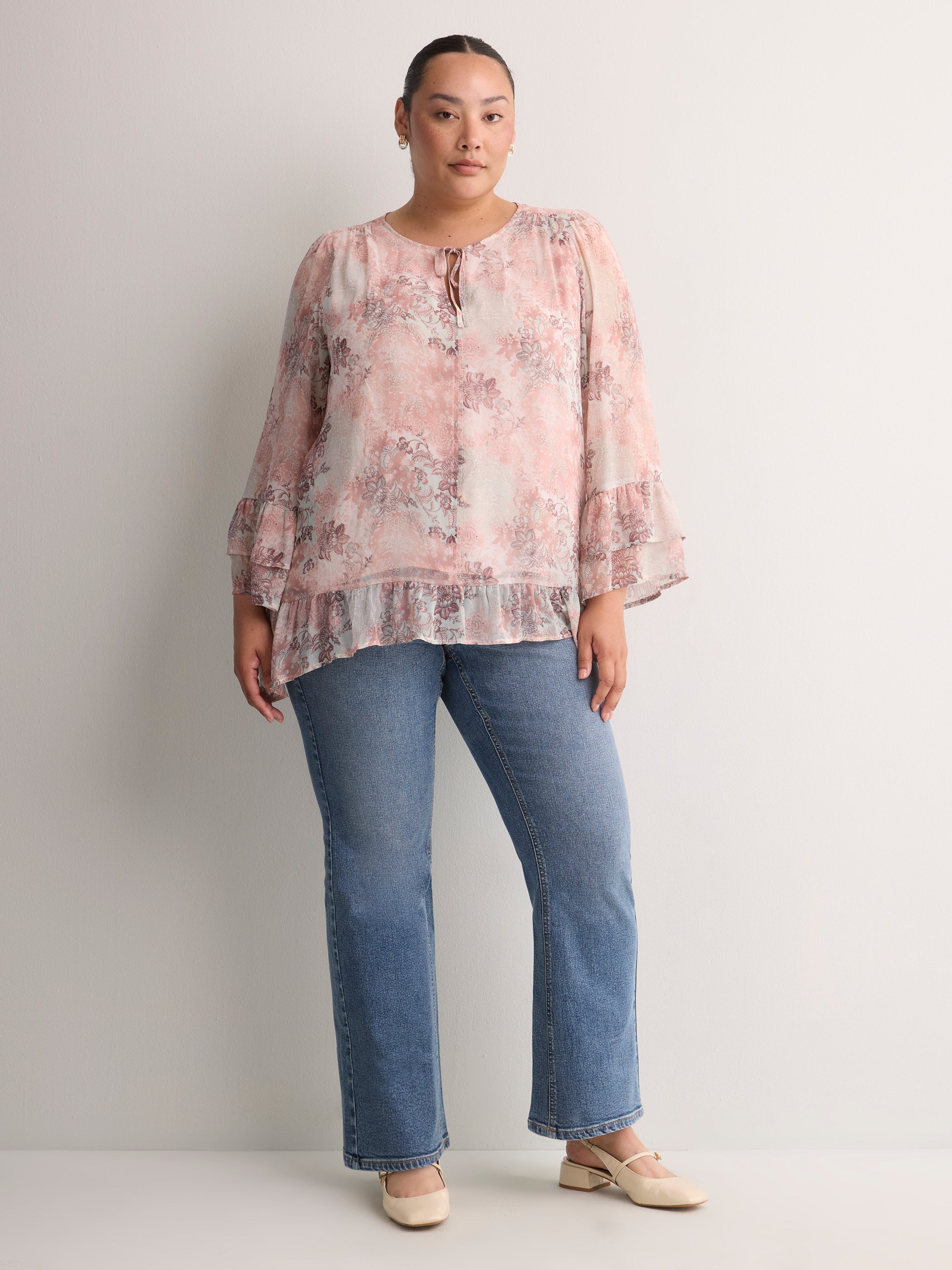 Petite, Classic-Fit High-Rise Bootcut Denim Pant - d/C jeans