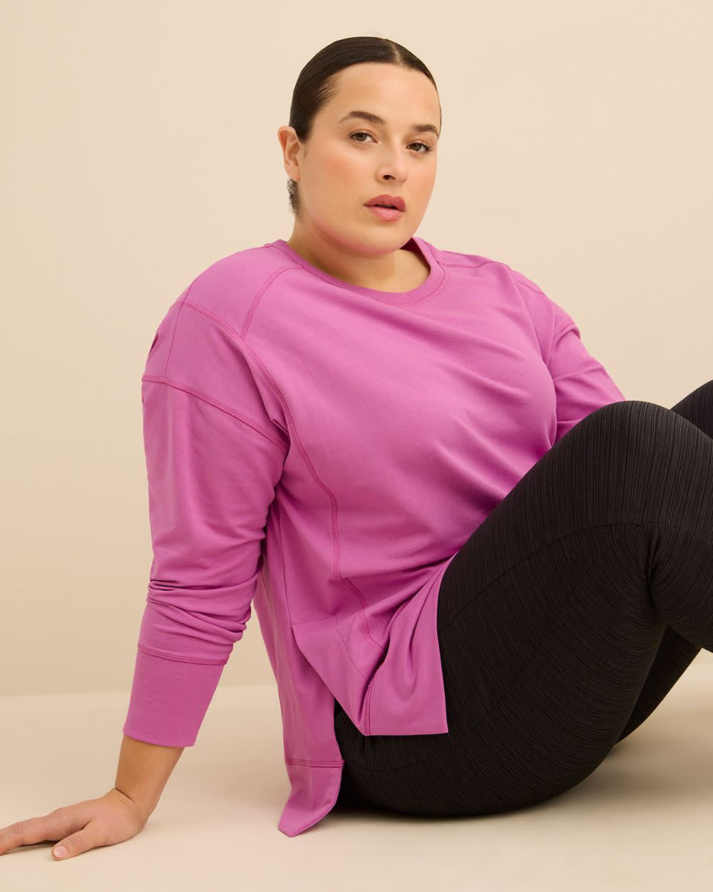 Pull à col rond en tricot français - Active Zone