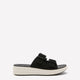 Wide Width, Double Buckle Drift Faye Slip-On Sandal - Clarks