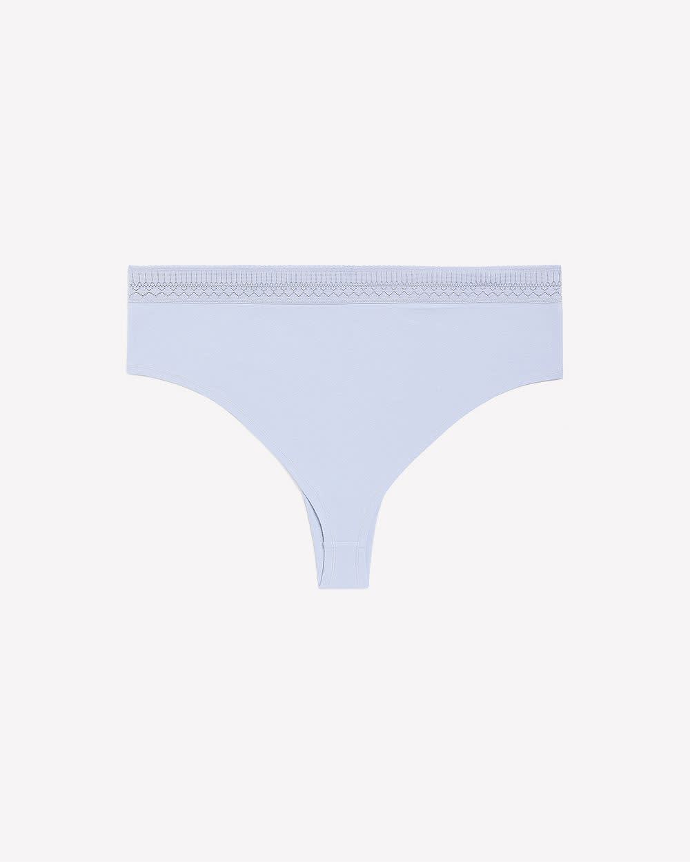 Culotte cheeky bleue avec taille en dentelle - ti Voglio