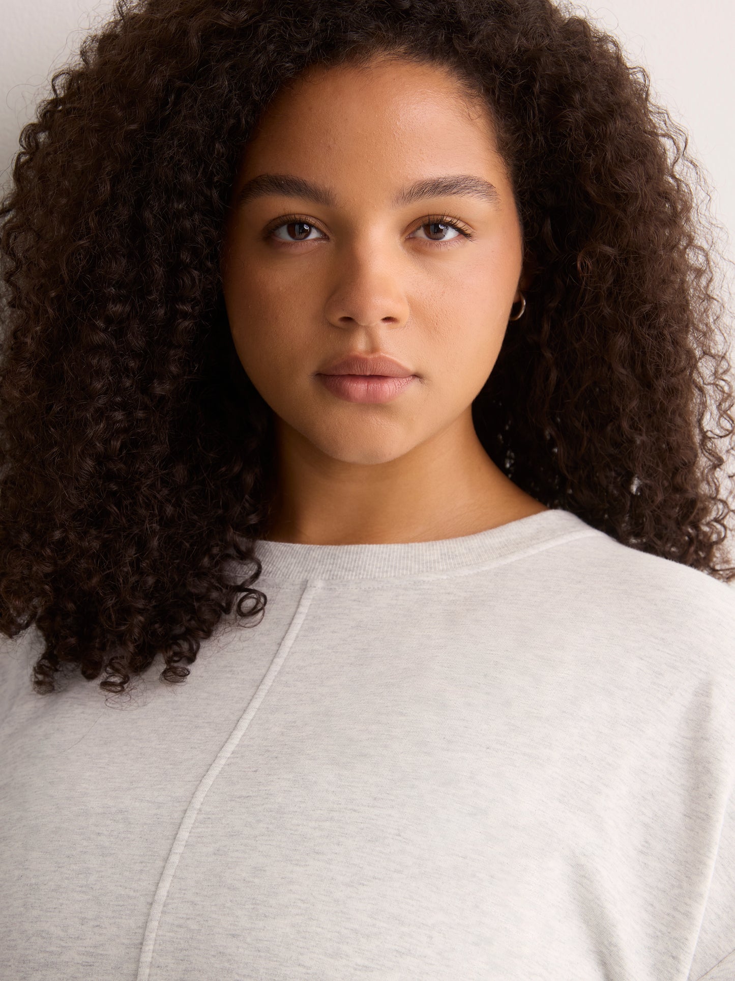 French Terry Long Sweatshirt with Fashion Cut - Active Zone