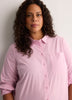 Pink Poplin Buttoned-Down Tunic Shirt