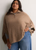Half Zip Pop-Over Cape