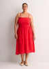 Strapless Eyelet Midi Dress - Addition Elle