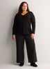Responsible, Slight Swing Henley Rib Knit Top
