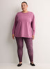 French Terry Long Sweatshirt with Fashion Cut - Active Zone