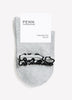 Ankle Socks with Contrasting Lettuce Edge