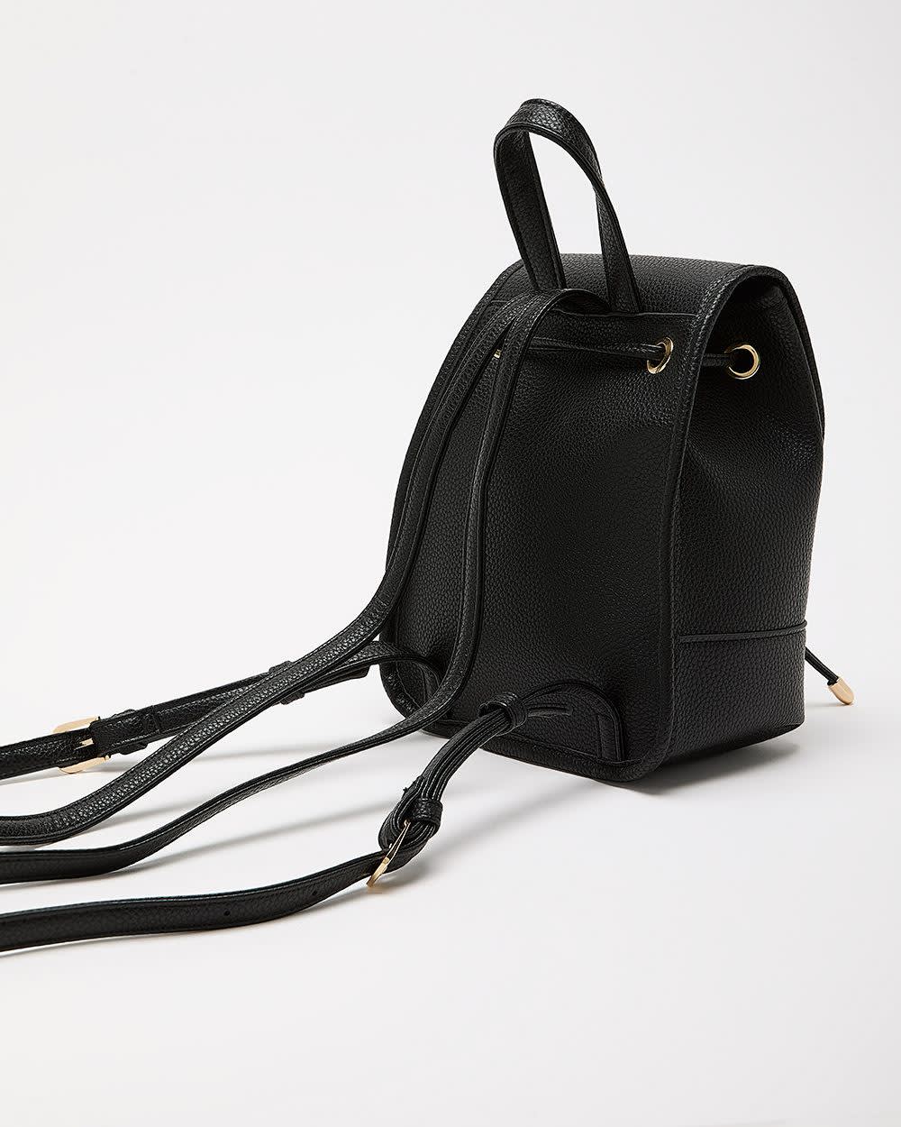 Mini sac à  dos en faux cuir de vache