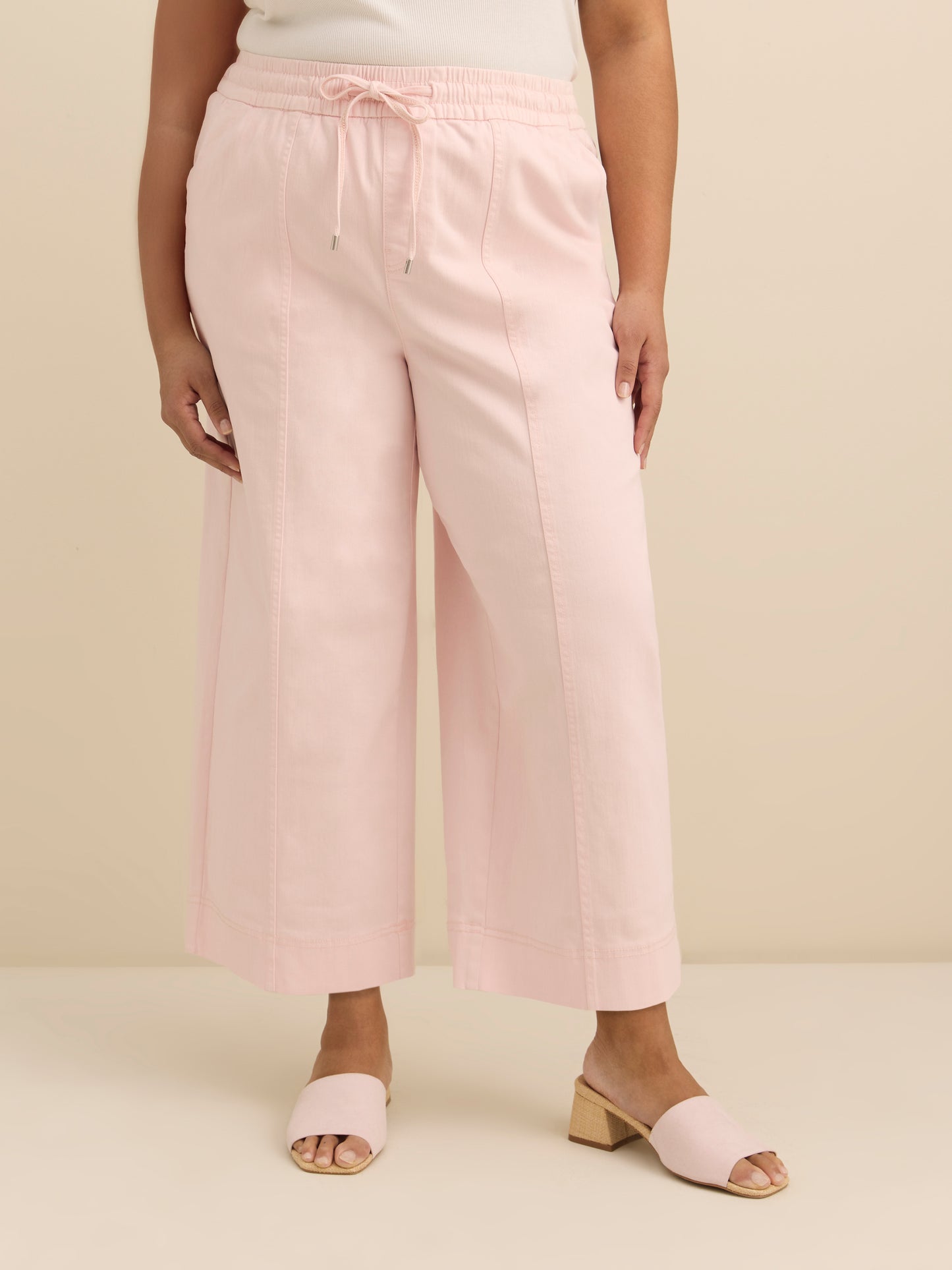 Cropped Wide-Leg Mid-Rise Jeans - d/C JEANS