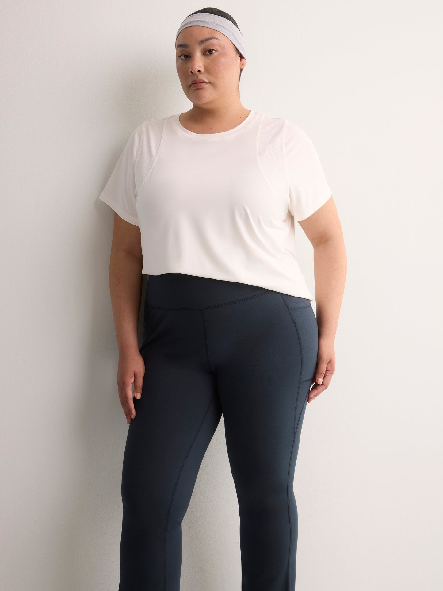 Coloured Cotton-Knit Essential Yoga Pant - Active Zone