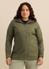 Manteau long déperlant vert olive Switchback II - Columbia