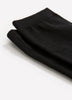 Black Crew Socks with Beige Heel and Toe