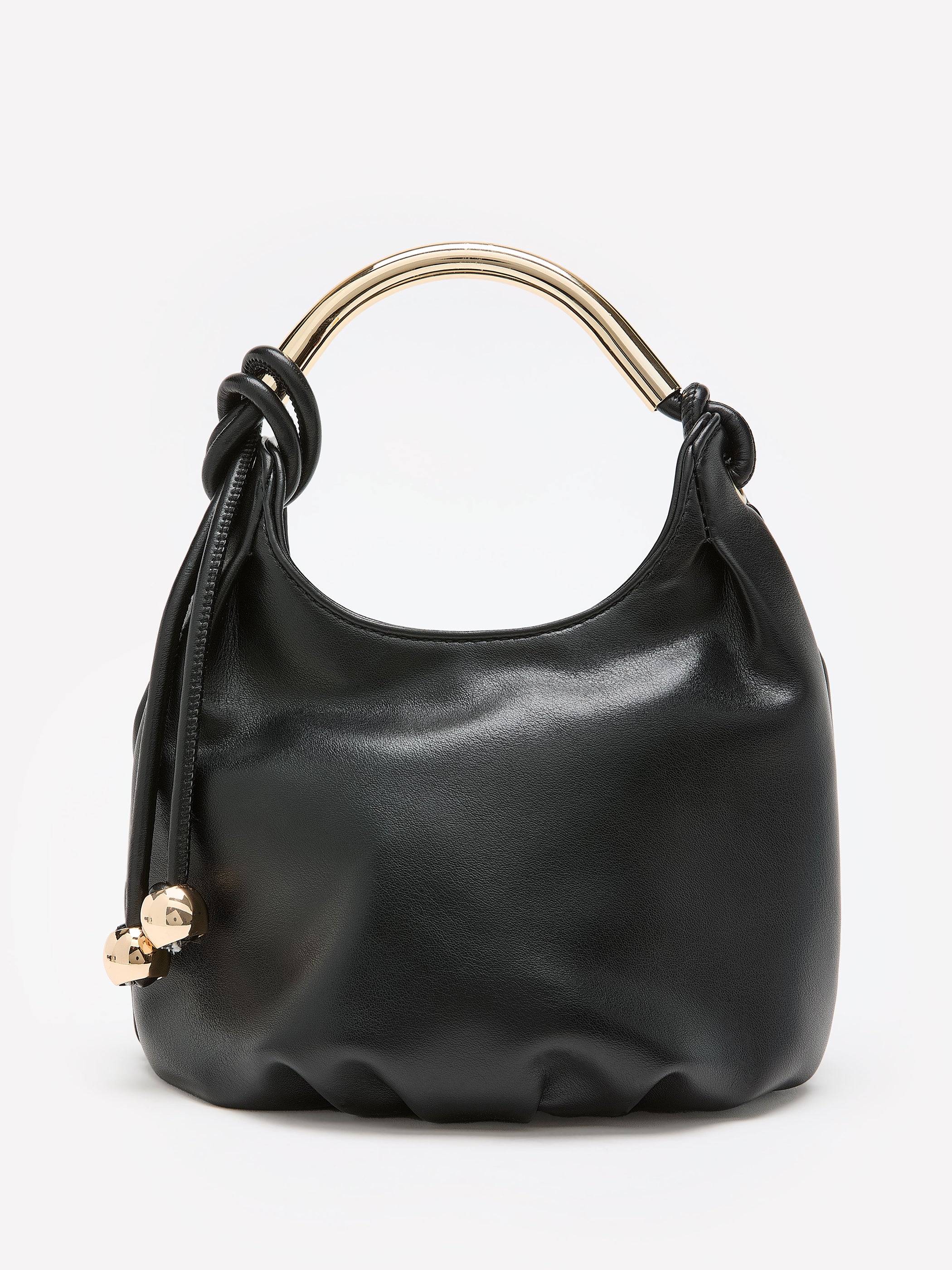 Sac à main de soirée en faux cuir avec poignée dorée - Addition Elle