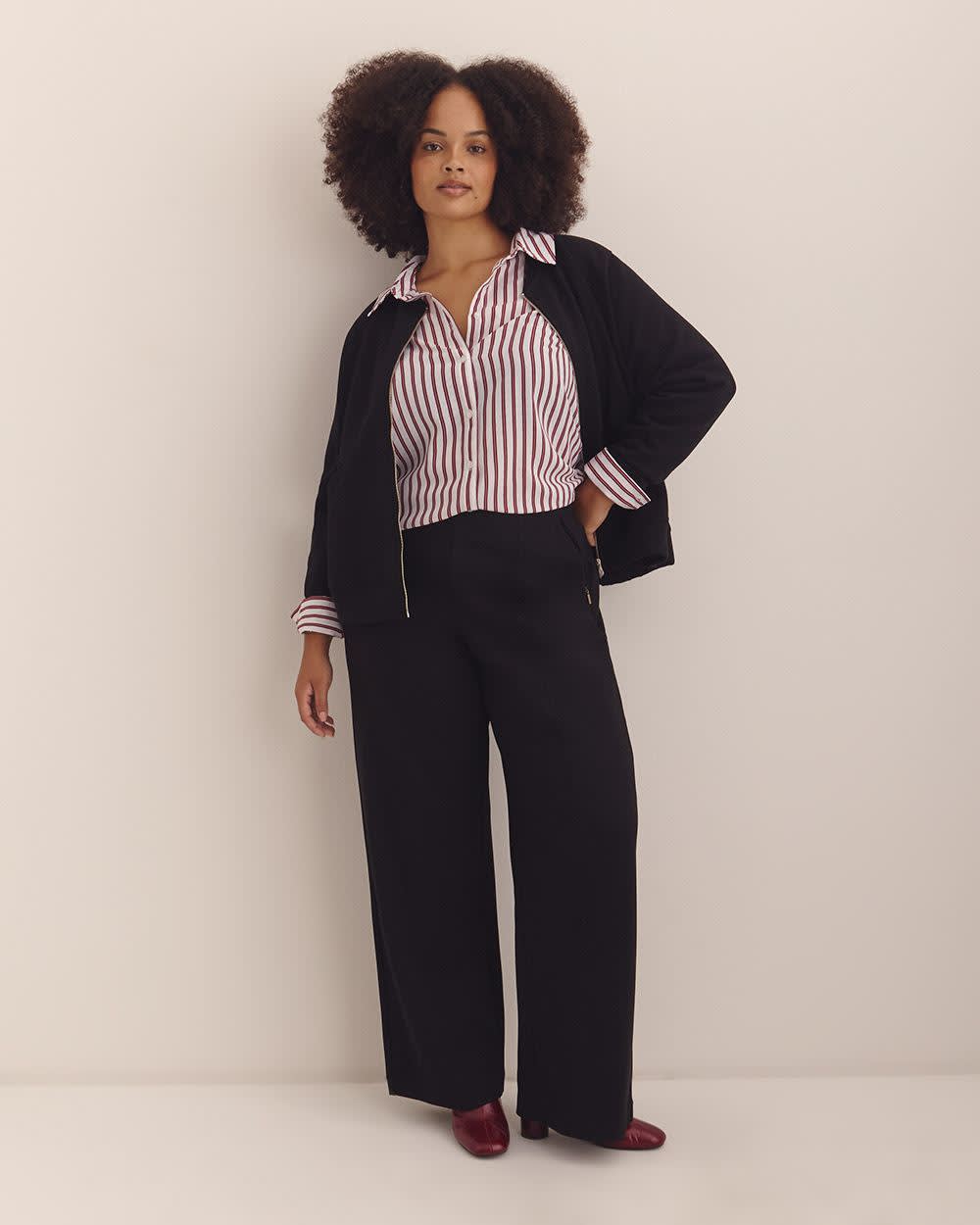 Responsible, Essential Ponte de Roma Wide-Leg Pant
