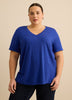 Responsible, V-Neck Boyfriend Tee with Slits