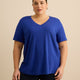 Responsible, V-Neck Boyfriend Tee with Slits