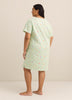 Green Ice Cream-Print Short-Sleeve Sleepshirt - ti Voglio