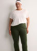Coloured Cotton-Knit Essential Yoga Pant - Active Zone