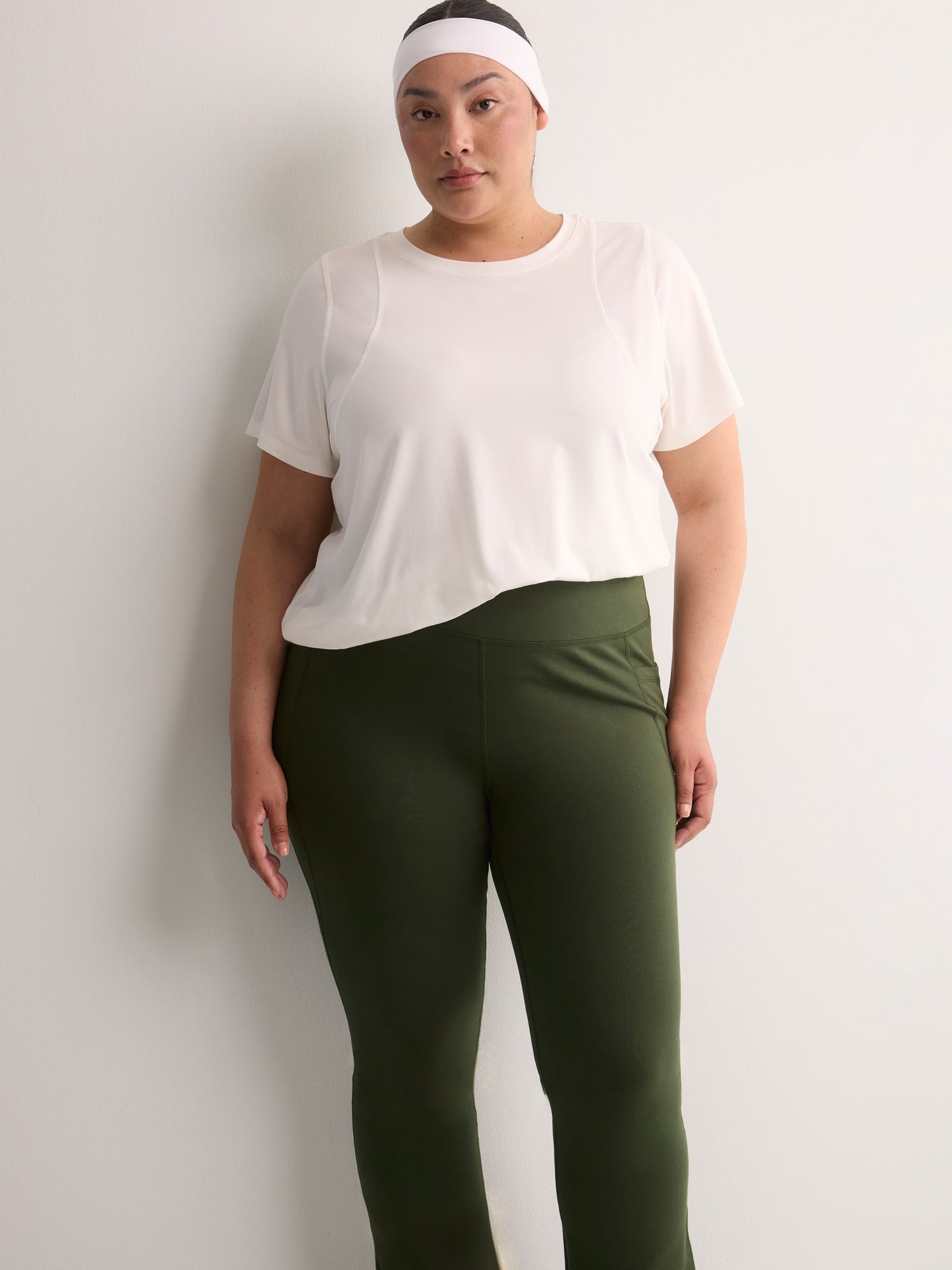 Coloured Cotton-Knit Essential Yoga Pant - Active Zone