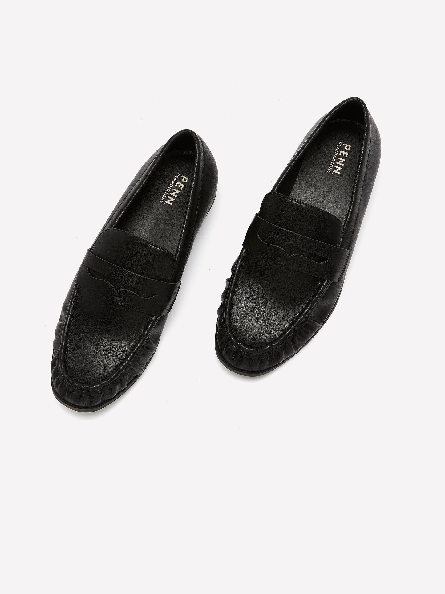 Wide Width, Jarissa Black Faux-Leather Loafer