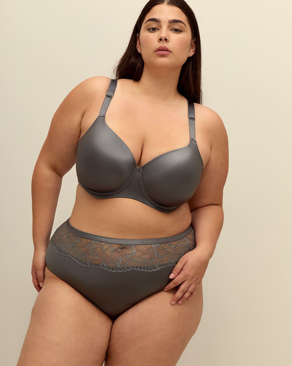 Culotte classique en microfibre avec bande de dentelle - ti Voglio