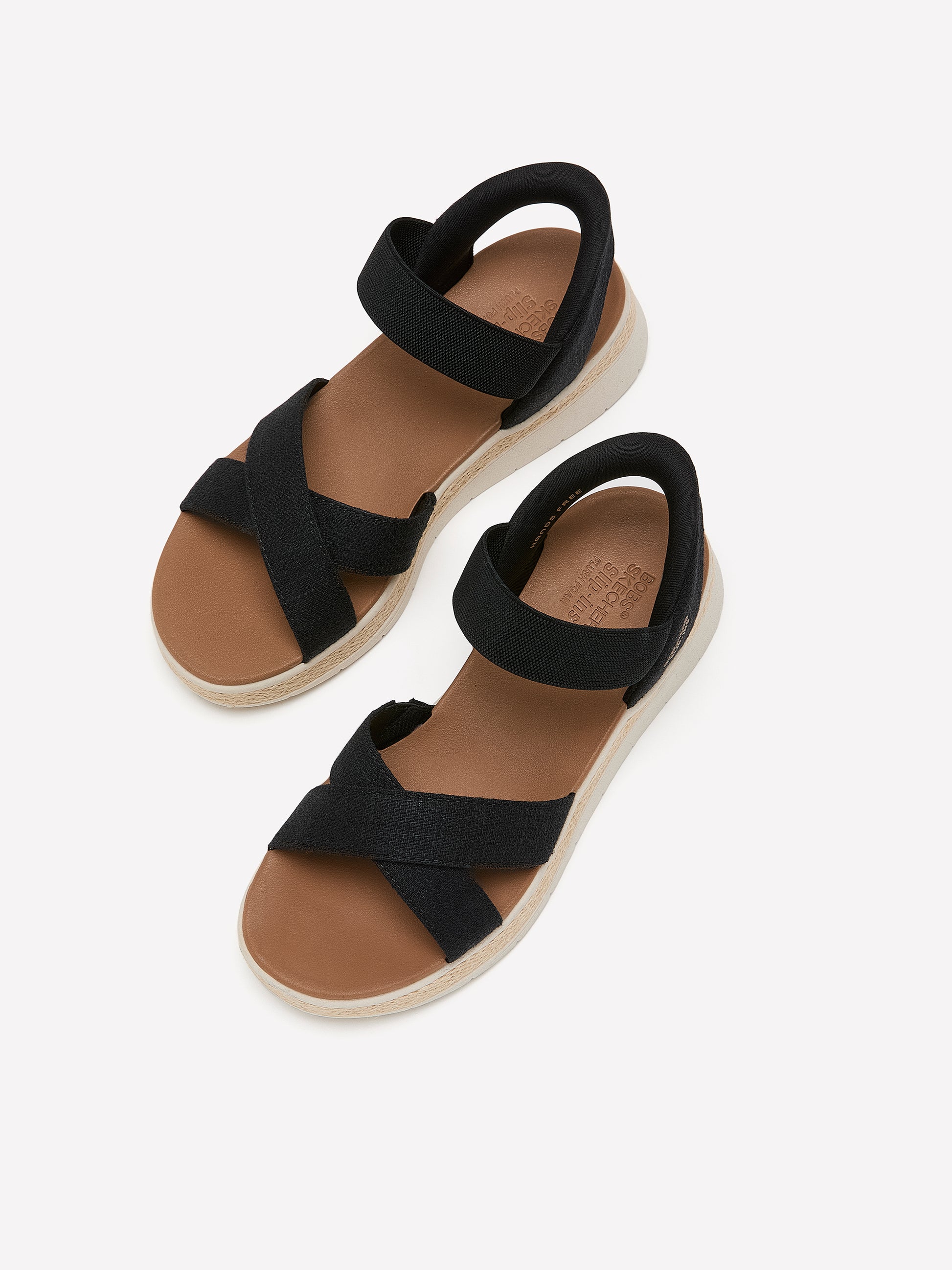 Wide Width, Bobs Sun Ray Slip-In Sandals - Skechers