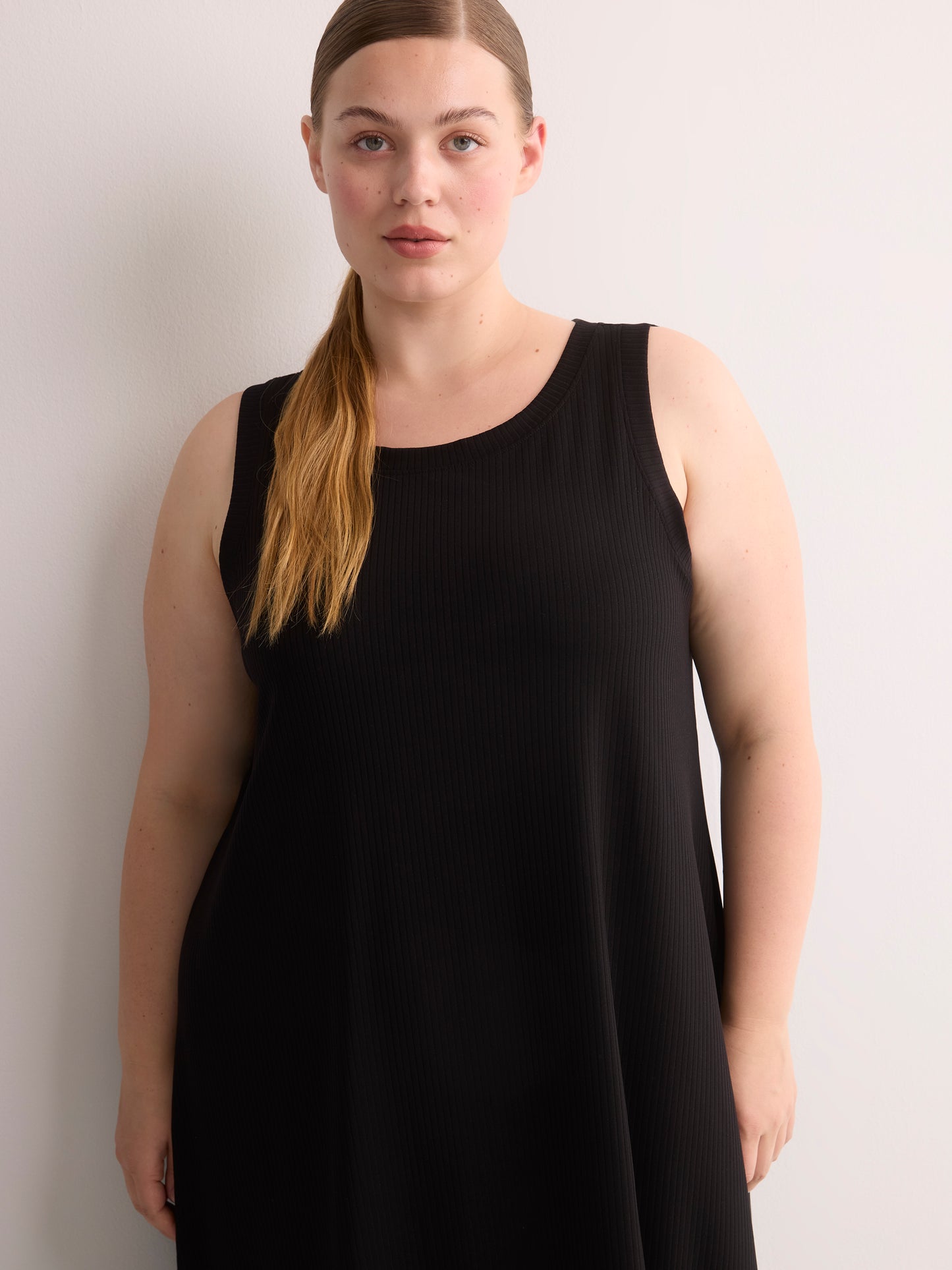 Sleeveless Long Rib Knit Sleepshirt - ti Voglio