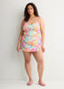Floral High-Waisted Skirted Swim Brief - Bleu by Rod Beattie