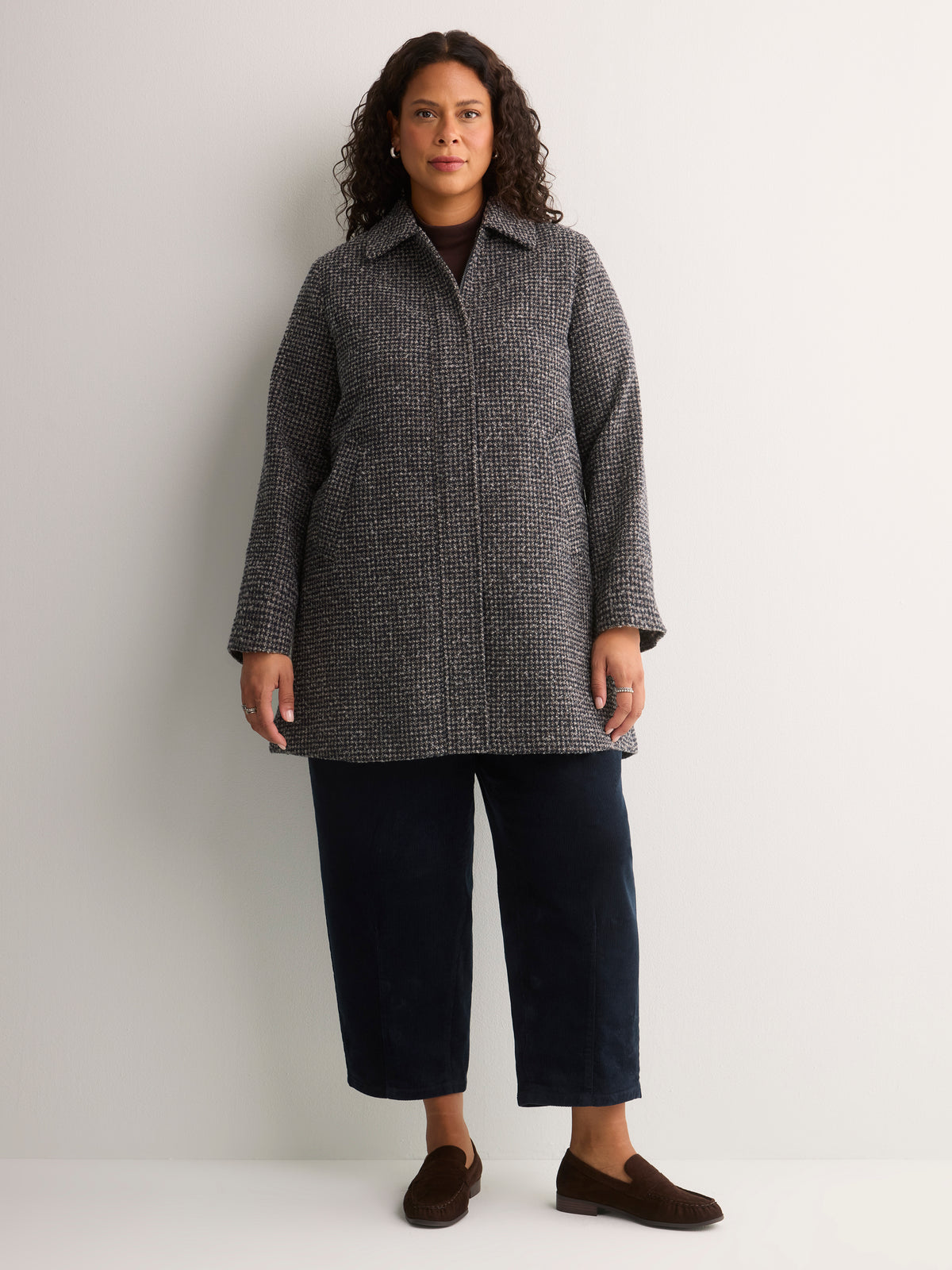 Soft Woven Swing Coat