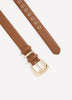 Denim Belt with Heart-Shaped Eyelets