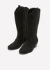 Extra Wide Width, Faux Suede Tall Western Boot