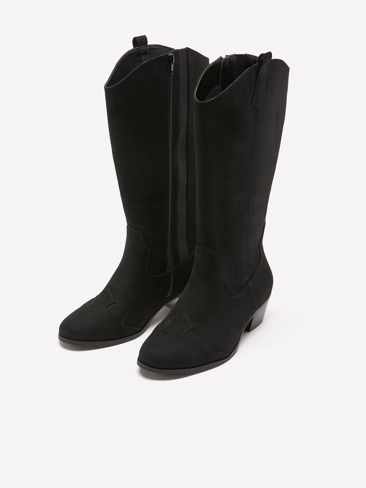 Extra Wide Width, Faux Suede Tall Western Boot