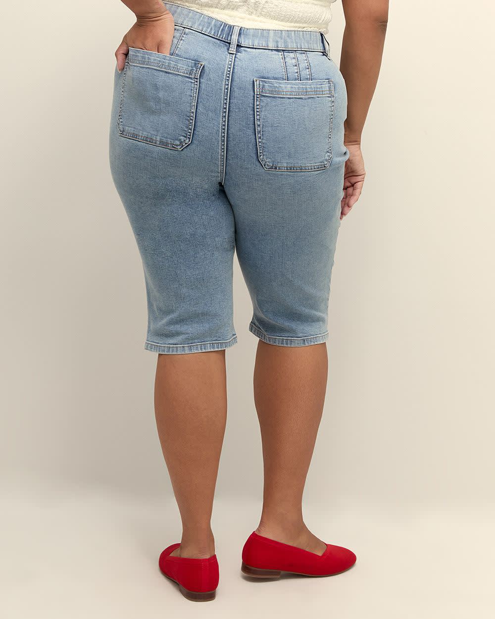 Capri en denim avec pli, coupe galbée - d/C JEANS