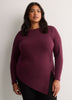 Asymmetric Ruched Knit Shirt