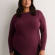 Asymmetric Ruched Knit Shirt