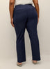 Petite, Navy Savvy-Fit Straight-Leg Pant - PENN. Essentials