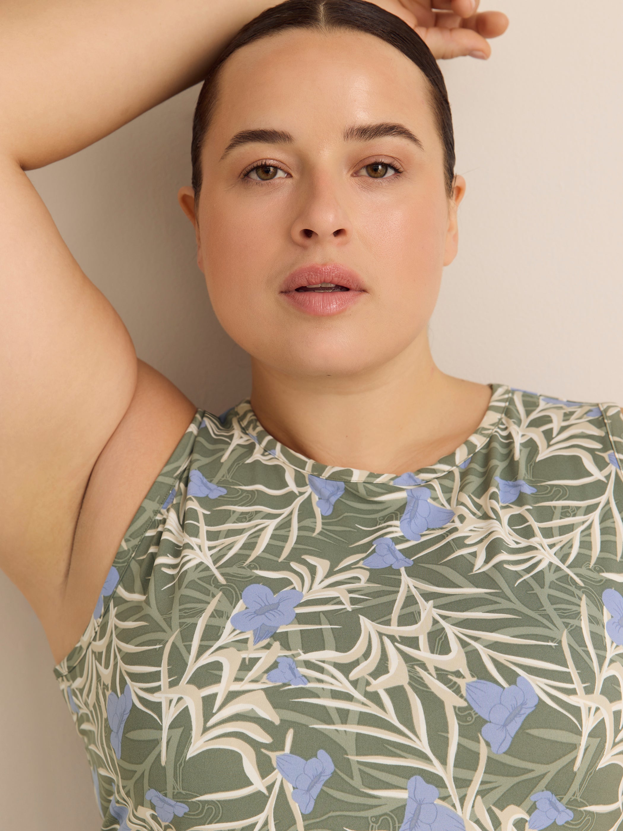 Columbia plus size sleeveless tank dress with sun protection