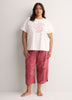 Short-Sleeve Boxy Pyjama Top with Snow White Print - tiVOGLIO