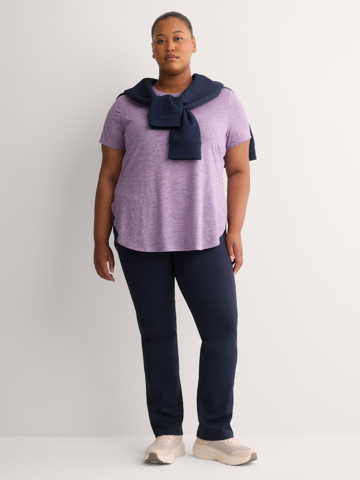 Go Dri Swift Striped Tunic Tee - Skechers
